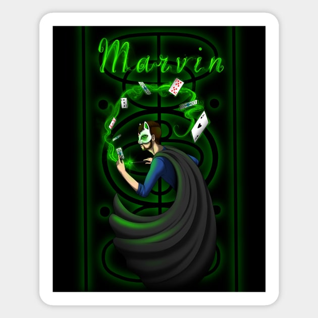 Magic Marvin Sticker by DahlisCrafter